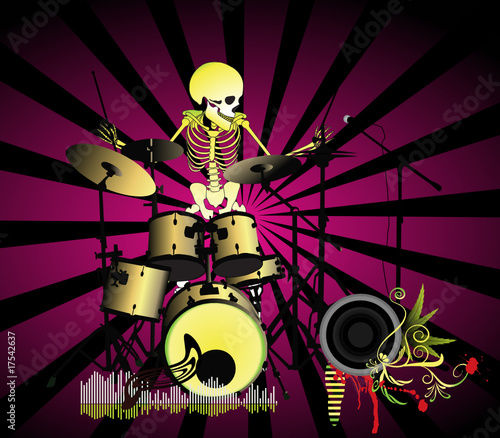 Music poster;Skeleton