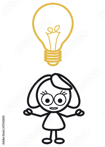 Frau mit Idee