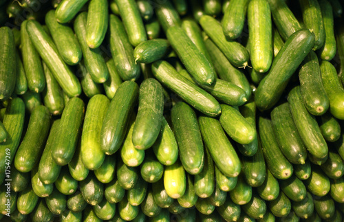 Background made from cucumbers