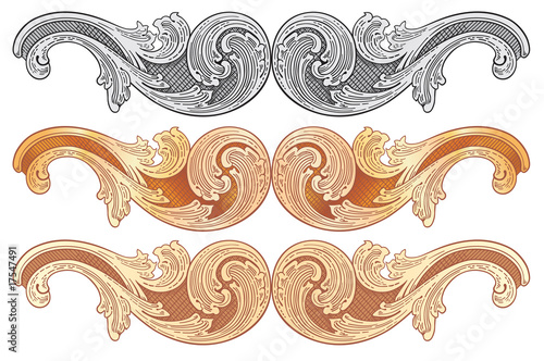 Grey and gold design elements vector #2