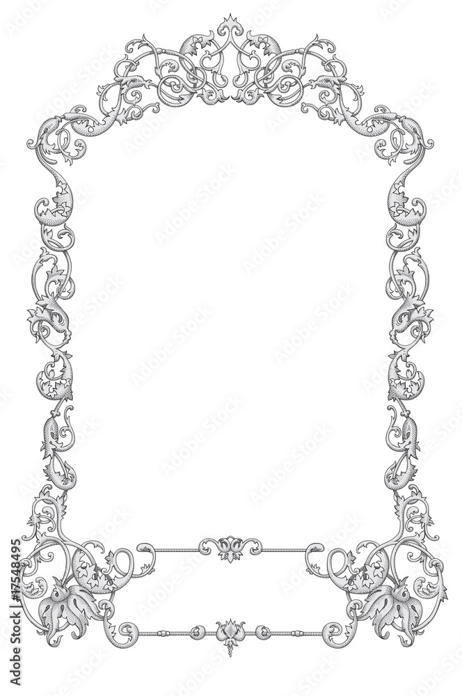 Ornate frame vector Ornate frame vector