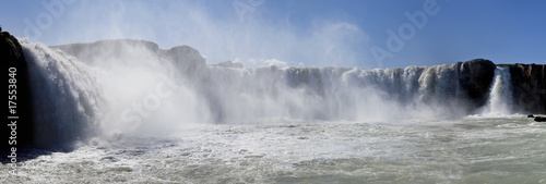 Fototapeta Naklejka Na Ścianę i Meble -  Panorama of Godafoss Waterfall Iceland