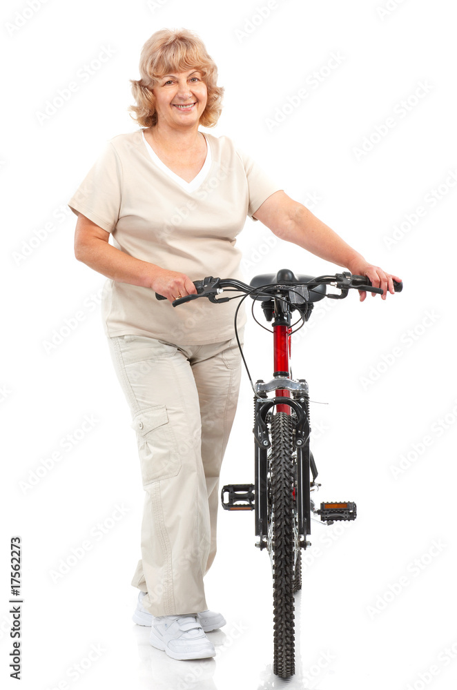 Obraz premium Active elderly woman