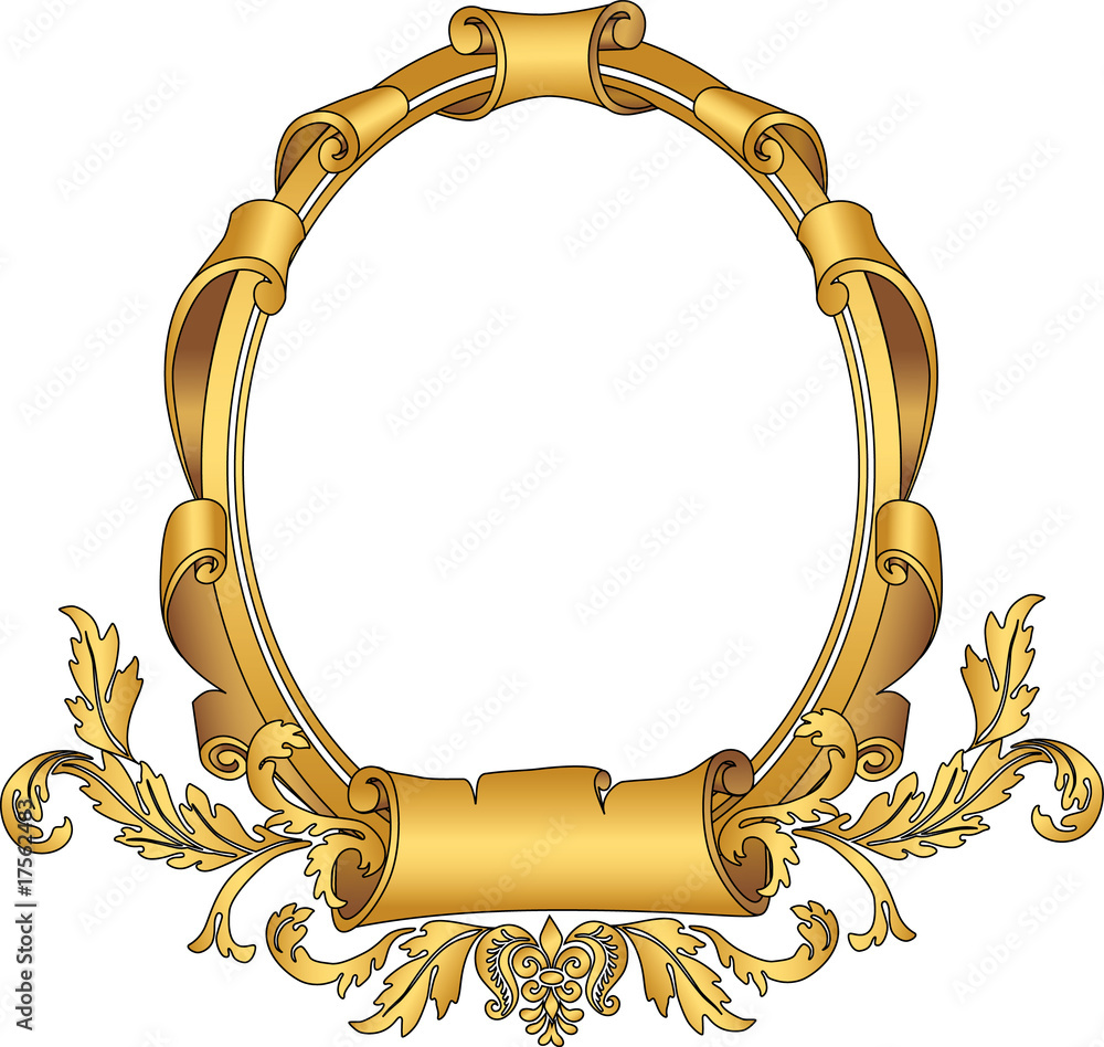 Obraz premium vintage gold vignette