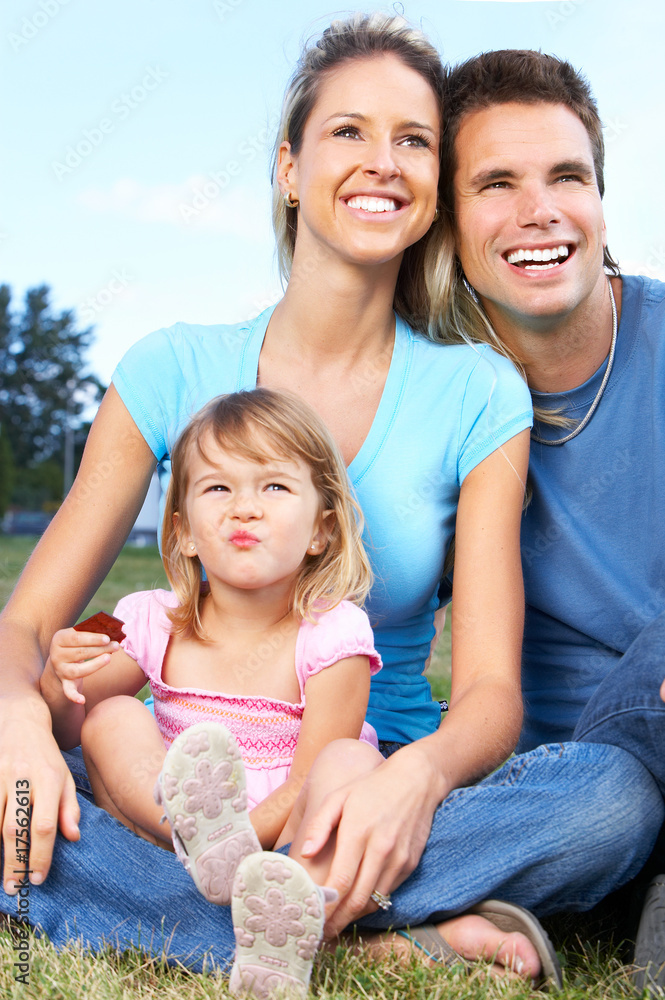 Fototapeta premium Happy family