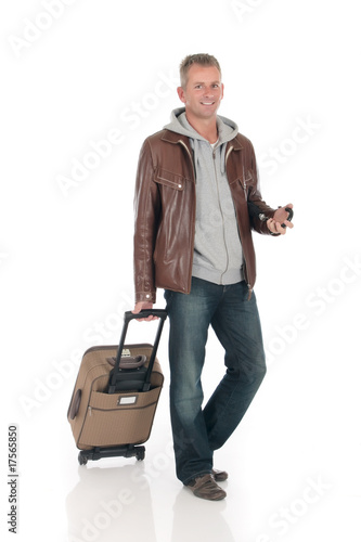 Handsome man, commuter