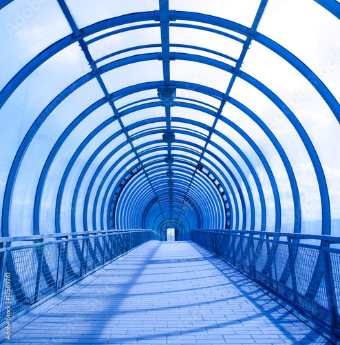 blue concentric tunnel