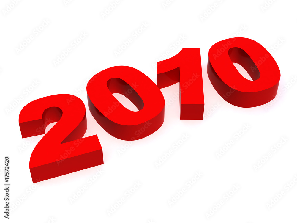 2010 Red 3D Numbers 2010 Red 3D Numbers