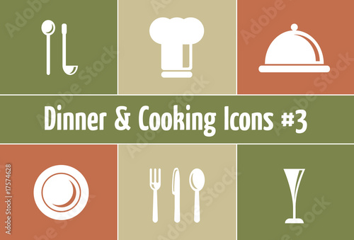 Restaurant Symbole: Dinner & Cooking Icons #3