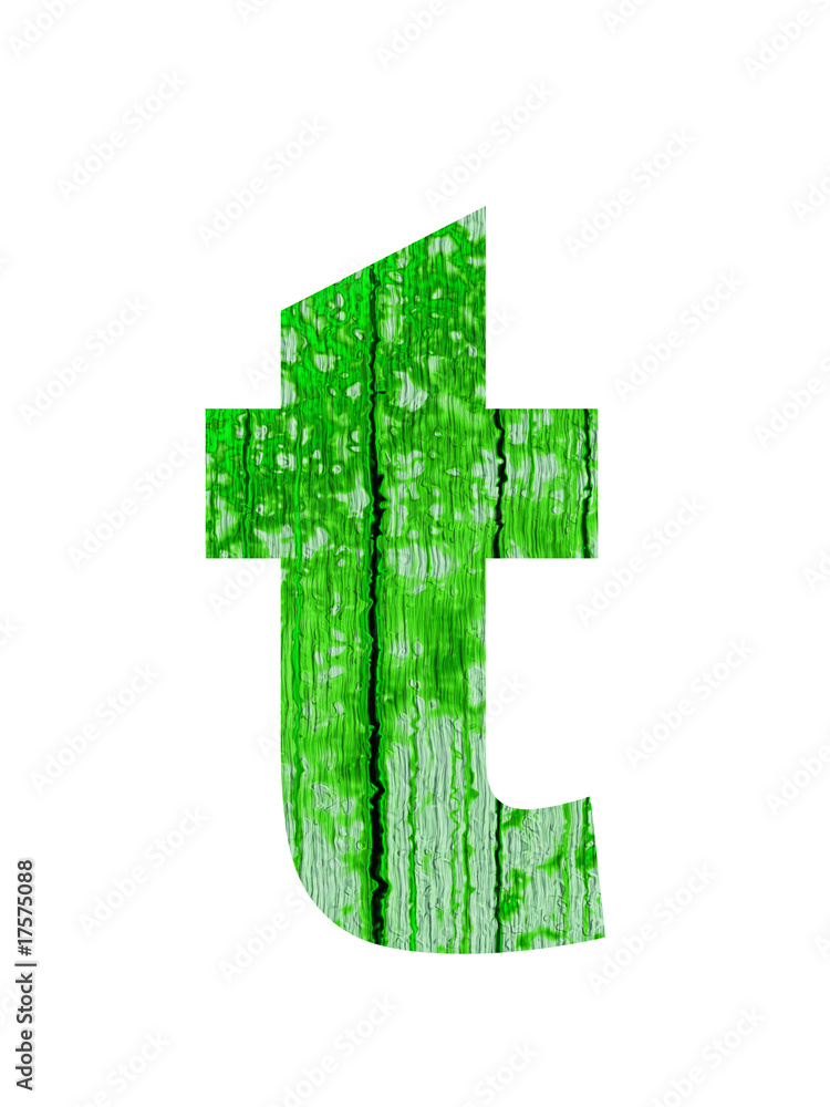 high resolution green and old t font isolated on white high resolution green and old t font isolated on white