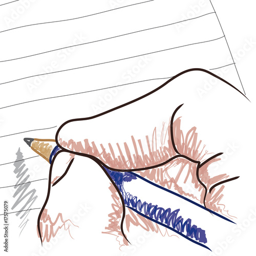 mano che disegna