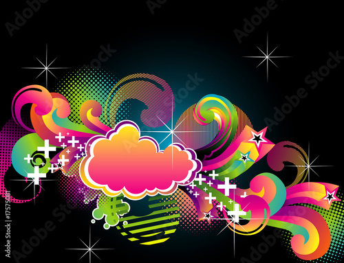 ilustracion abstracta en vector