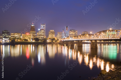View of Portland, Oregon Cityscape