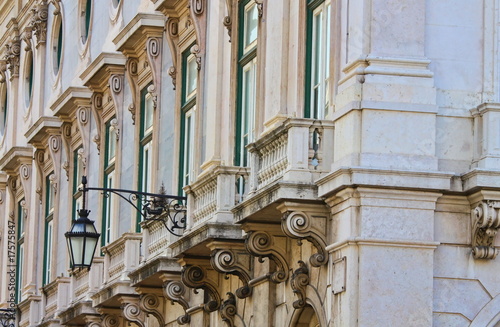 ornament's details on ancient facade