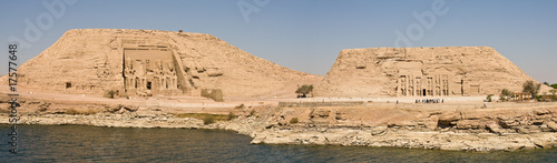 Obraz na płótnie Seeblick auf Abu Simbel w salonie