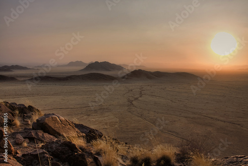 Sunset over Namibia