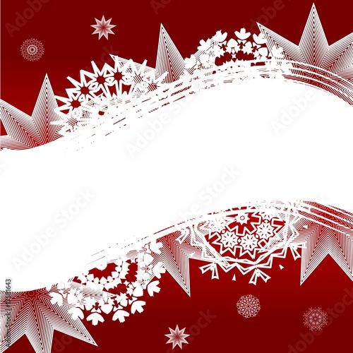 vector. Christmas background with the different snowflakes