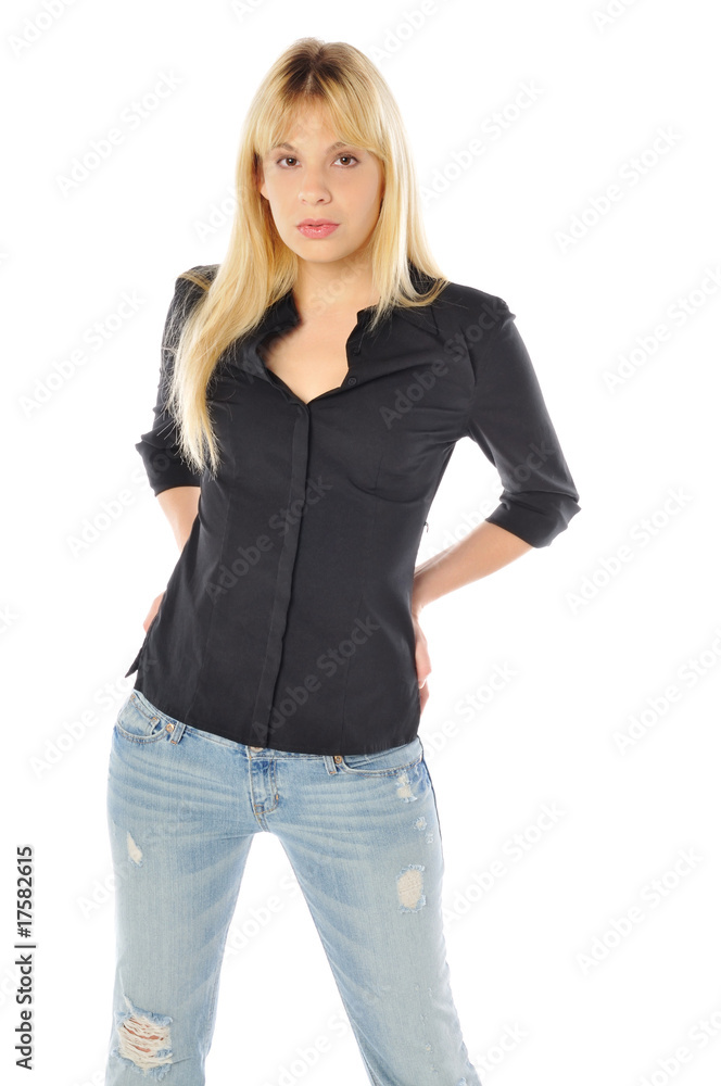 attractive model dressed casual attractive model dressed casual