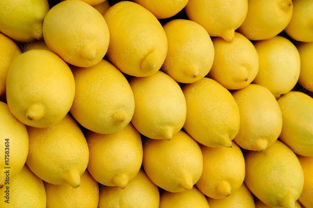 heap of yellow lemons