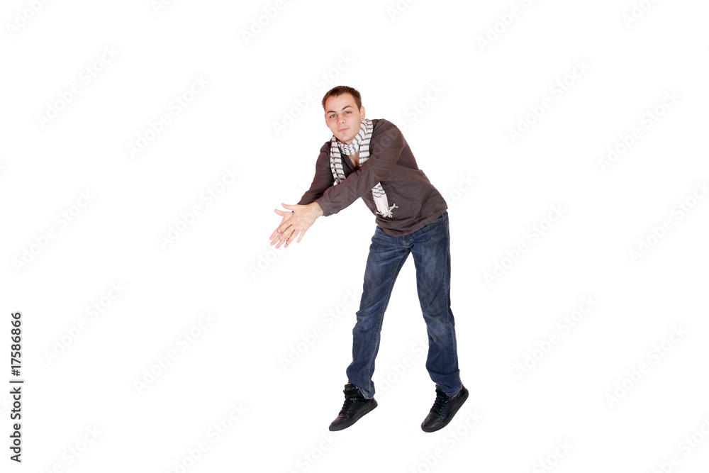Man isolated on white Man isolated on white