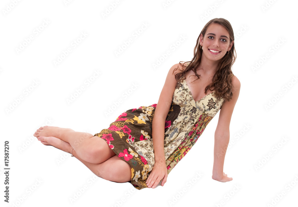 Naklejka premium Cheerful teen
