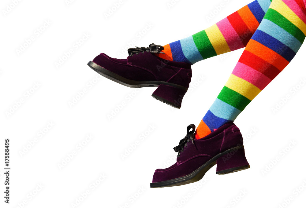 Naklejka premium Crazy Clown Feet