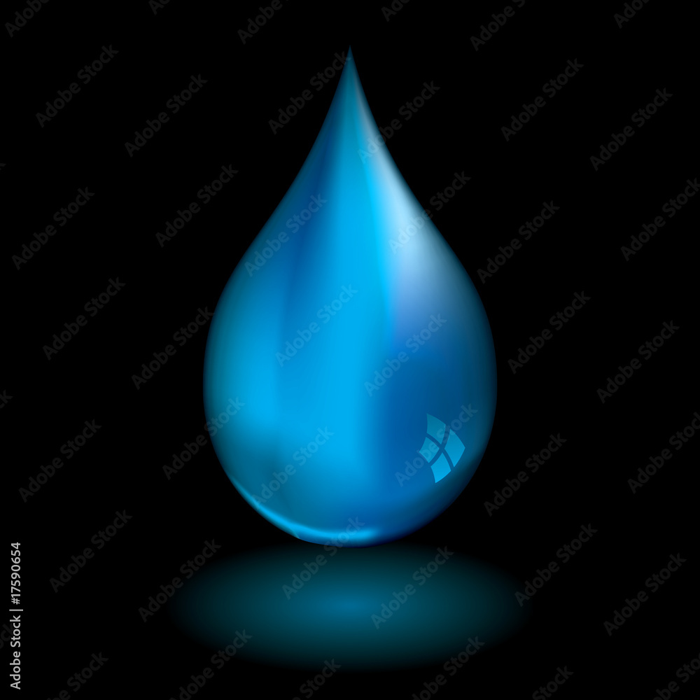 Fototapeta premium water droplet black