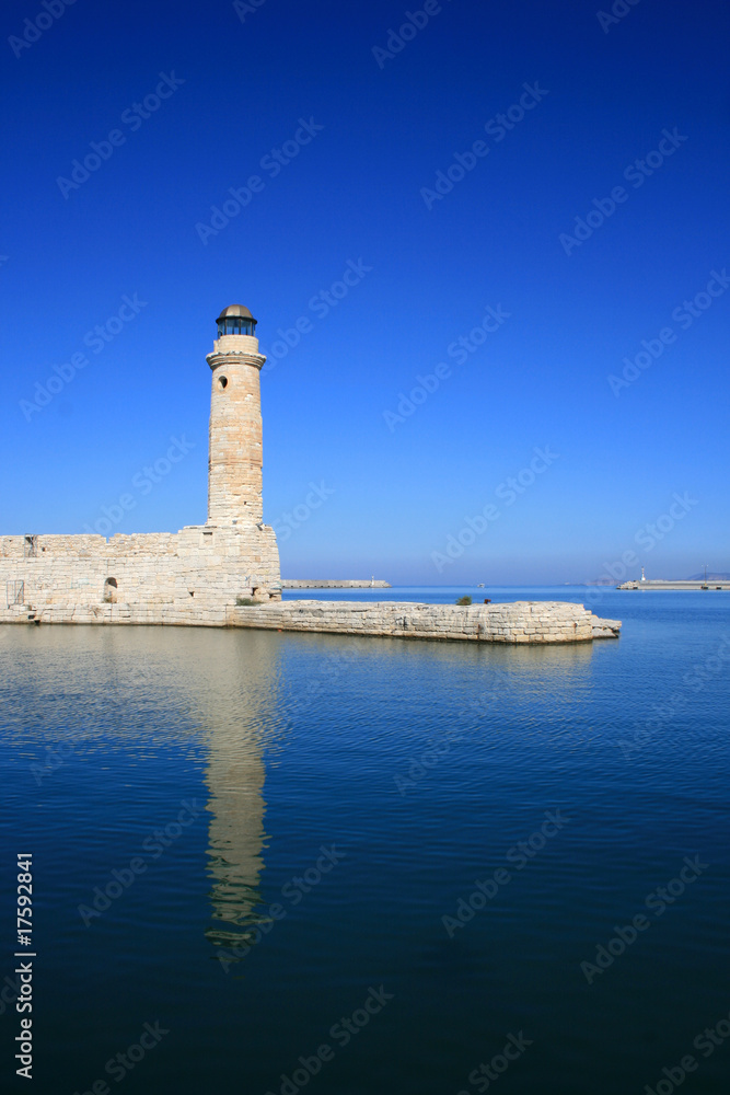 lighthouse at blue sea