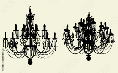 Luster Chandelier Vector 10