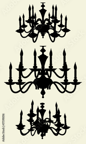 Luster Chandelier Vector 11