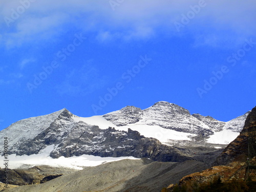 Montagne et glacier.