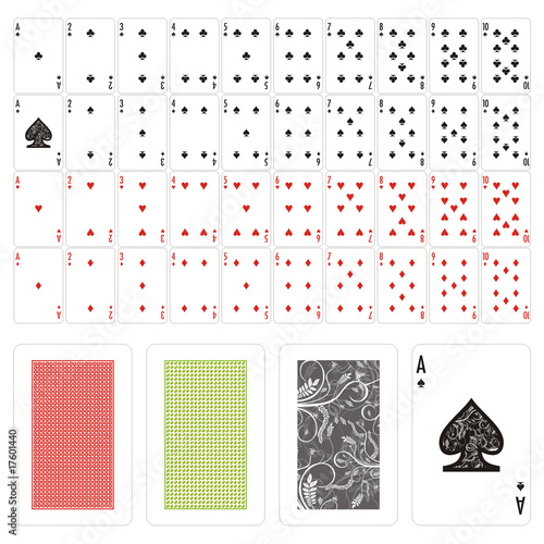 fully editable vector playing cards