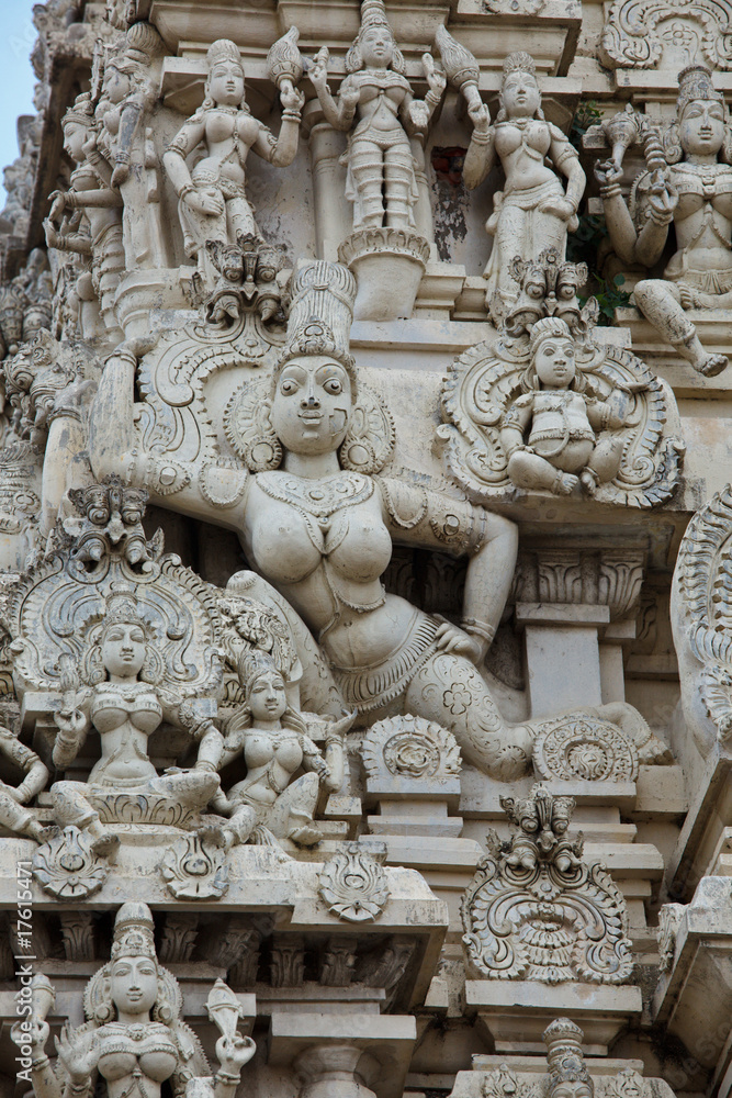 Gopuram (tower) of Hindu temple