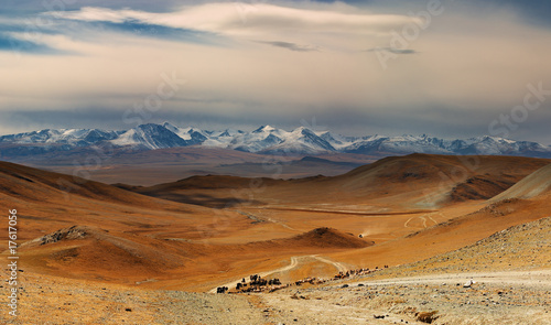 Canvastavla Mongolian landscape