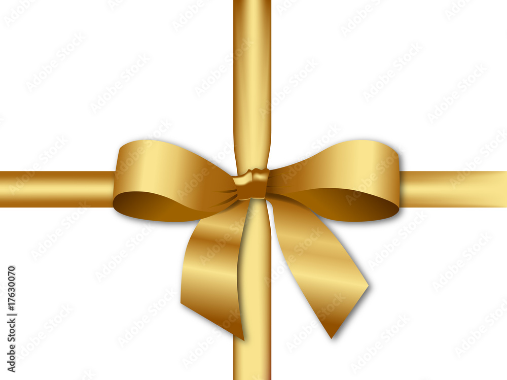 goldenes Schleifenband