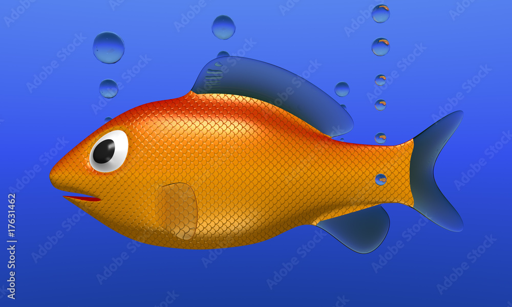 Naklejka premium Little Fishy