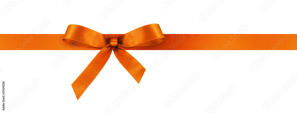 Fototapeta premium Schleifenband mit Geschenkschleife / Schleife - Band