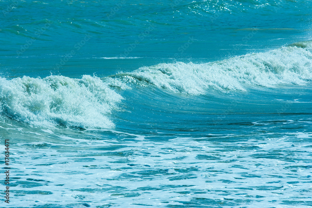 Fototapeta premium The twirled sea wave