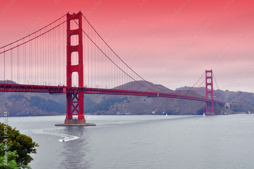 Obraz premium photo of golden gate bridge, san francisco, ca, usa