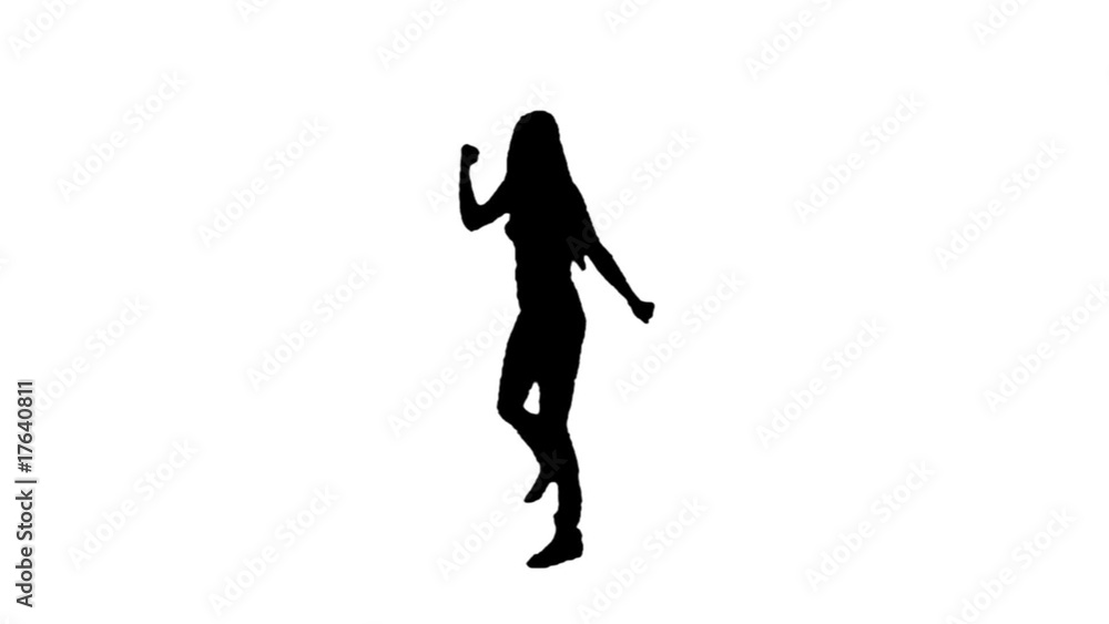 Silhouette Dancer-3 (black on white) Silhouette Dancer-3 (black on white)