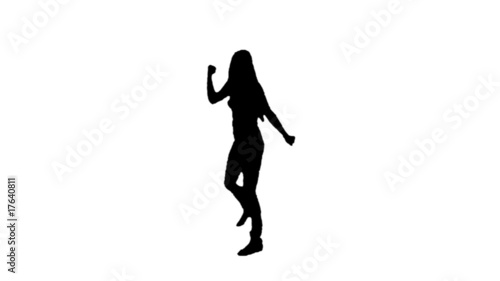Silhouette Dancer-3 (black on white)