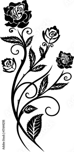 Rosen, Blumen, Blüten, filigran, floral, ornamental