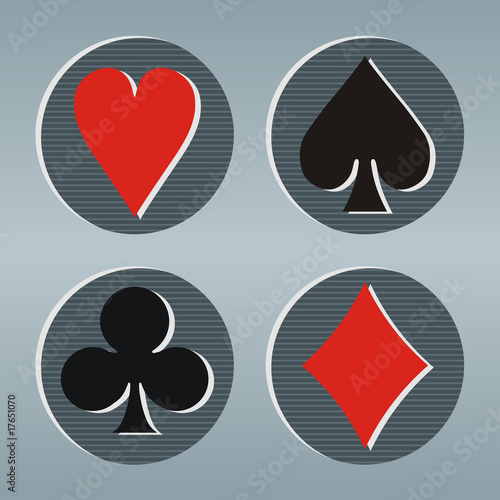 Poker playcard icons