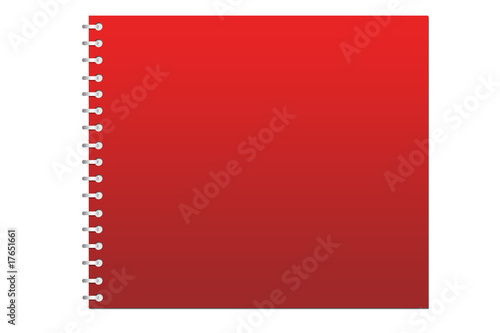 cahier spirale rouge