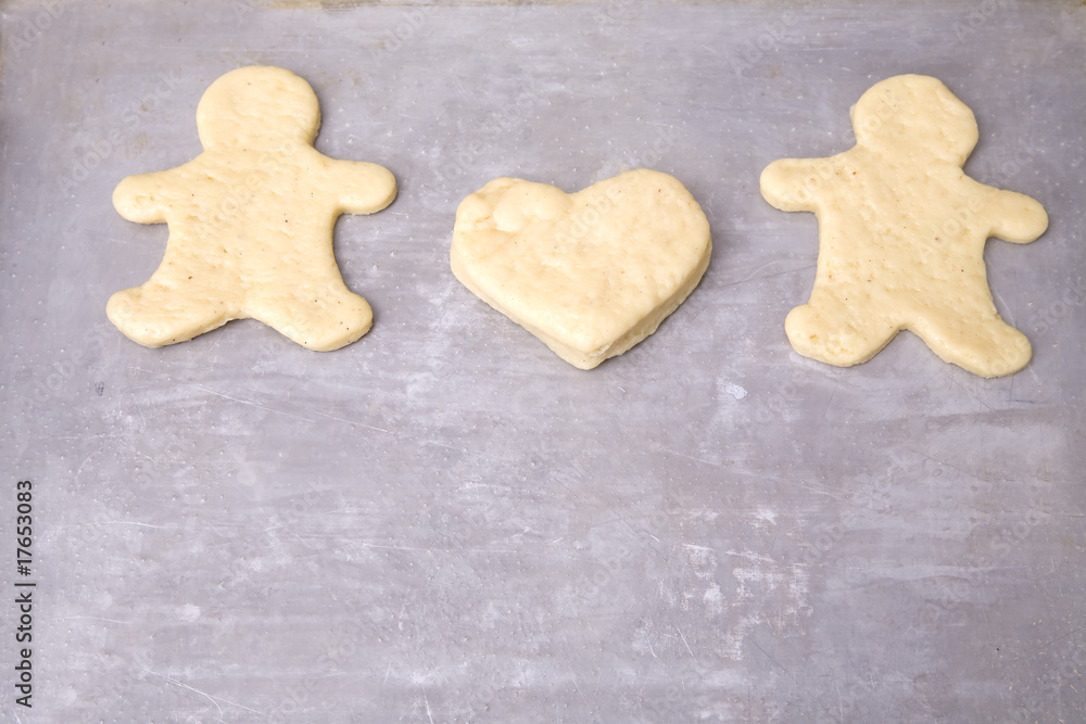 Heart and gingerbread men Heart and gingerbread men