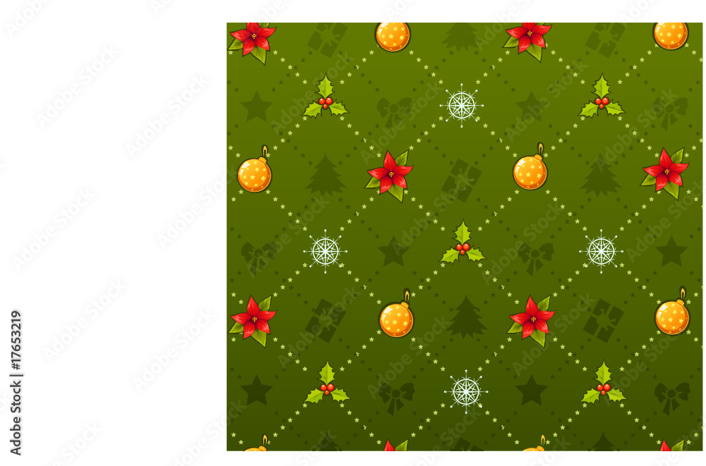 Naklejka premium Christmas pattern
