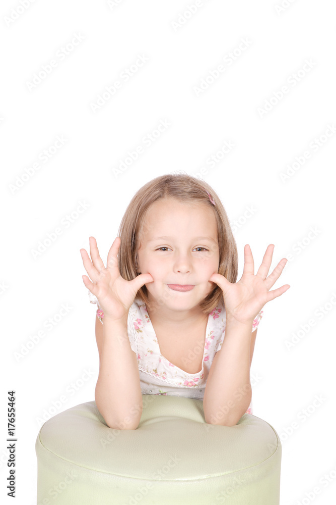 Happy little girl Happy little girl