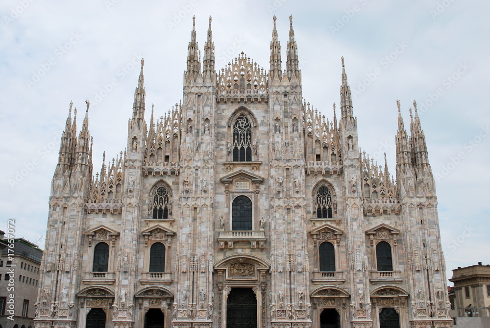 Gothic dome of Milan, Italy