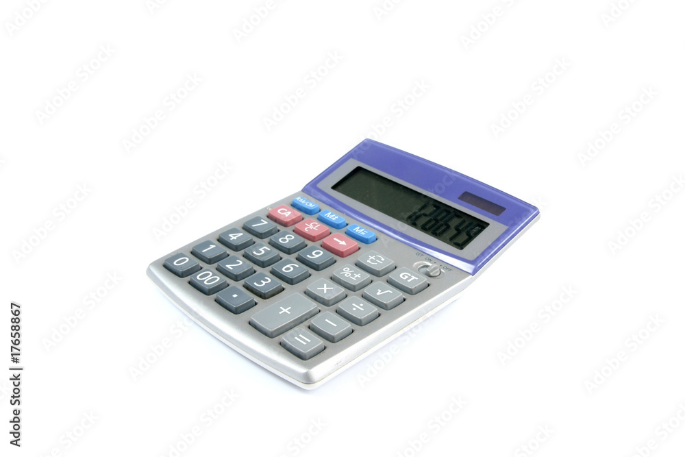 calculator isolated on white background calculator isolated on white background