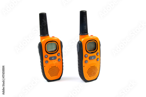 walky talky isolated on white